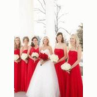 Сватба бал и кръщене в червено